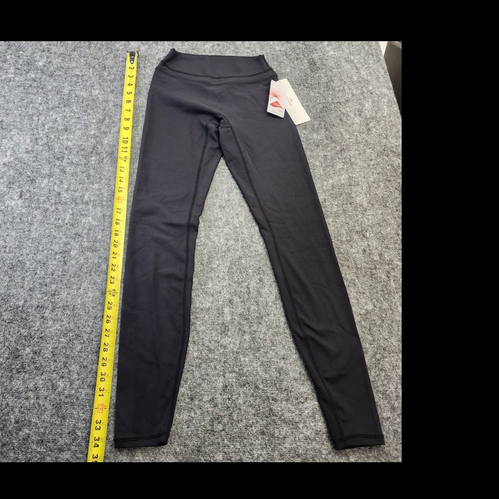 Swinzel Lycra Sport Women's Black Ankle Leggings High Rise Stretch Yoga XS